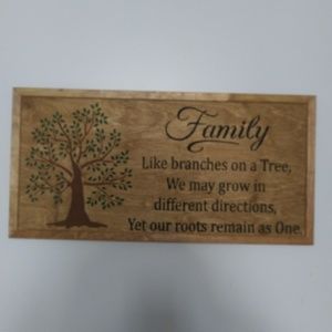 Handmade wood sign